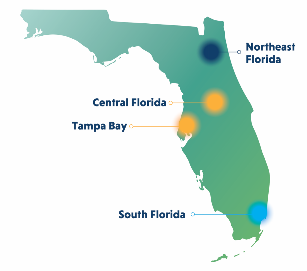 Map of locations